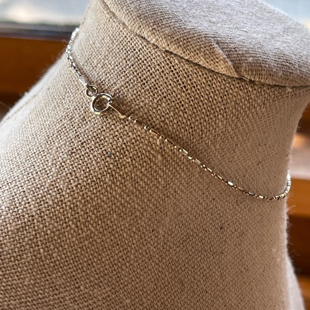 925 ankle bracelet faceted 1980s 10" - Picture 3 of 7